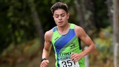 V�ctor Ramos, atleta del Triki Team muradano, en una carrera.