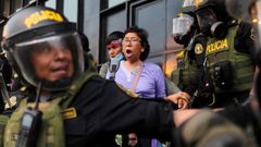 Disturbios en Per� tras la destituci�n de Pedro Castillo