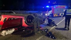 As� qued� el coche siniestrado en Aios