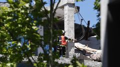 Mueren dos obreros tras el derrumbe parcial de un edificio en Madrid