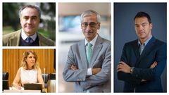 De izquierda a derecha, y de arriba a abajo, Ernesto Pascual, polit�golo, profesor de los Estudios de Derecho y Ciencia Pol�tica de la Universitat Oberta de Catalunya (UOC); Carlos Barrera, experto en comunicaci�n, profesor de Medios de Comunicaci�n y Pol�tica en la Espa�a Reciente  (Universidad de Navarra); Santiago Mart�nez, consultor pol�tico, profesor de oratoria y �media trainer� en campa�as electorales en diferentes pa�ses; y Ver�nica Fumanal, polit�loga, fue directora de comunicaci�n de Pedro S�nchez y asesora de Albert Rivera, presidenta de la Asociaci�n de Comunicaci�n Pol�tica