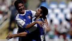 Bebeto y Djokovic celebran un gol