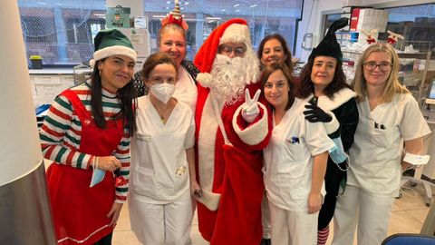 Visita de Pap� Noel al CHUO.