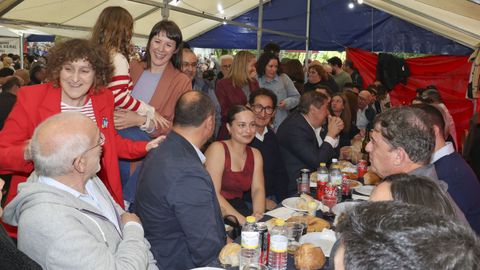 Pont&oacute;n y Besteiro, en las fiestas de la Ascensi&oacute;n en Santiago