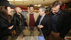 Juan Dom�nguez y Laure en el Museo de la Liga