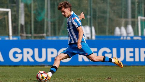 Diego Gmez, en un partido del Fabril