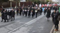 Marcha de profesores en Santiago el pasado d�a 17 de diciembre, en modo entierro, por la educaci�n p�blica