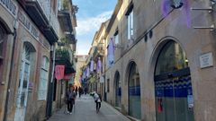 A r�a San Rom�n luc�a este venres decoraci�n alusiva � festividade de Sama�n