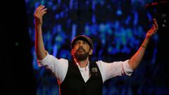 Juan Luis Guerra en su concierto en el Coliseum del 2017. 