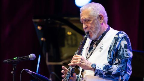 Paquito D'Rivera, el pasado noviembre, en plena actuaci�n en el festival Jazz Madrid.
