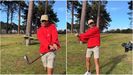 Capturas del video en el que �lvaro Rodi�o explica c�mo golpear�a con un palo golf