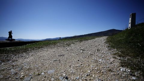 El alto de San Roque, con su icnica escultura al peregrino