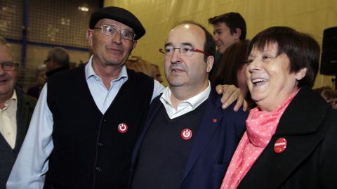 Miquel Iceta en el acto del PSC en Barcelona