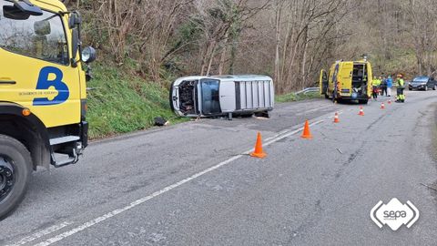 Accidente en el que ha resultado herida una mujer de 28 a�os