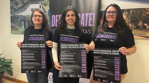 La concejalaEstefana Ramos,la asesora xurdica Mara Prezy la tcnica de Igualdade Carolina Rodrguez