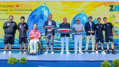 Presentaci�n del Trofeo Conde de Gondomar en Baiona.