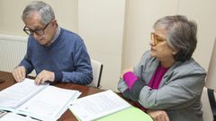 O alcalde, Evencio Ferrero, e Beln Lendoiro, agora por uns das alcaldesa en funcins