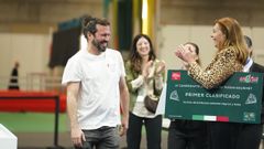 Ant�n Belmonte, de Adega do Pino, en Betanzos, en el Campeonato de Espa�a de Pizzas Gourmet, donde se alz� con tres primeros premios