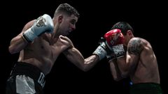 Olmo de Paz, a la izquierda, durante un combate frente a Joseba D�az.