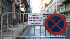 Valla en la R�a Mallorca de Lugo