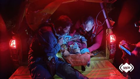 Rescate de monta�a en Parres