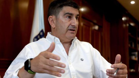O delegado do Goberno en Galicia, Pedro Blanco, o xoves pola ma na Corua.