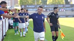 Iago Aspas, antes del amistoso entre Celta y Sporting en A Lomba de hace una semana.