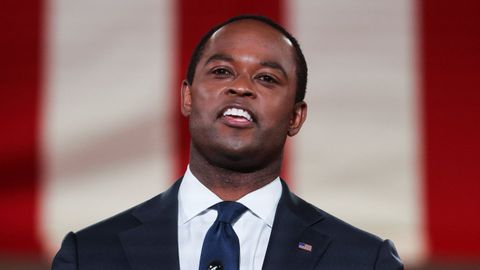 El fiscal general de Kentucky, Daniel Cameron, durante su intervenci�n en la Convenci�n Republicana