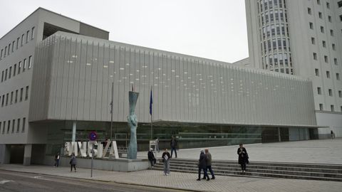 Fachada de la Ciudad de la Justicia de Vigo, donde se ubica la Secci�n�N�mero 5 de la Audiencia Provincial de Pontevedra.