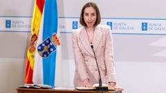 Patricia García, durante su toma de posesión como directora xeral de Pesca, Acuicultura e Innovación Tecnolóxica