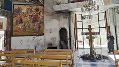 La iglesia de San Elas, en Damasco, donde un atentado el pasado 22 de junio se cobr la vida de 25 personas.
