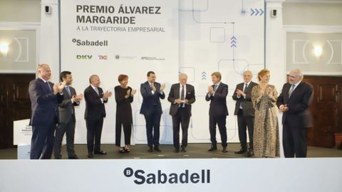 Acto de entrega del XIV Premio Jos� Luis �lvarez Margaride a la Trayectoria Empresarial al presidente y fundador de Sistemas Avanzados de Tecnolog�a (Satec), Luis Rodr�guez-Ovejero