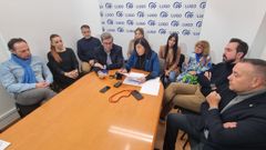 Candia, acompa�ada de casi todos sus concejales, anunci� las enmiendas a los pressupuestos