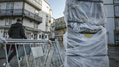 Los nuevos bolardos de control de acceso a la zona monumental ya est�n instal�ndose