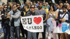 Imaxe dunha concentracin a prol do galego.