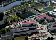 Imagen a�rea del campus universitario de Pontevedra.