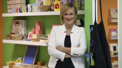 Laura Adela Fern�ndez, retratada este viernes en su academia, Equipo Laura, que abre sus puertas en el pol�gono R�o do Pozo
