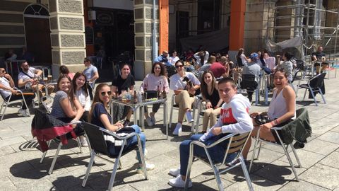 Terraza en el centro de Ribadeo 