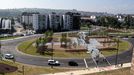 La nueva glorieta de Santullan, que une los barrios de Teatinos y Ventanielles tanto para los coches como para los peatones