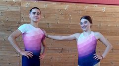 Mauro Vrhovski Carballeira y Claudia Veiga Santiago, en su �ltimo entrenamiento en Ames este fin de semana, antes de partir rumbo a Alemania para competir en el�Sportcampus Stade.