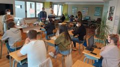 Taller del programa �Cambio de sentido�, en el que participan nueve autoescuelas de Pontevedra