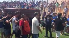 As� fue la despedida de Fran Carles en el estadio