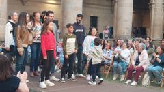 Momento del desfile de ropa de Nez Enrquez, una tienda de Celanova.