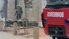 Incendio en el centro de Pontevedra