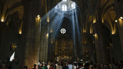 Misa de Corpus en la catedral de Ourense.