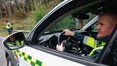 El capit�n Dopico, en uno de los controles en Cabanas. 