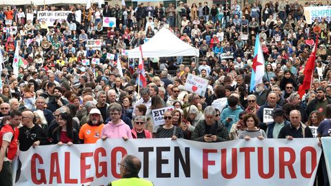 Manifestaci�n de Queremos Galego polo 17 de maio