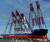 Aspecto del �Dongbang Giant� ya cargado con las piezas.