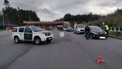 En la imagen, de archivo, un control de tr�fico de la Guardia Civil. 