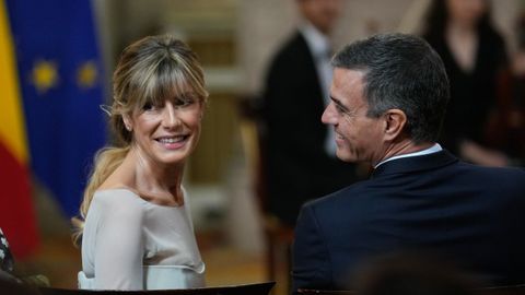 Begoña Gómez y Pedro Sánchez, en una imagen de archivo.